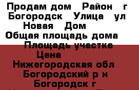 Продам дом › Район ­ г Богородск › Улица ­ ул Новая › Дом ­ 82 › Общая площадь дома ­ 152 › Площадь участка ­ 126 › Цена ­ 6 200 000 - Нижегородская обл., Богородский р-н, Богородск г. Недвижимость » Дома, коттеджи, дачи продажа   